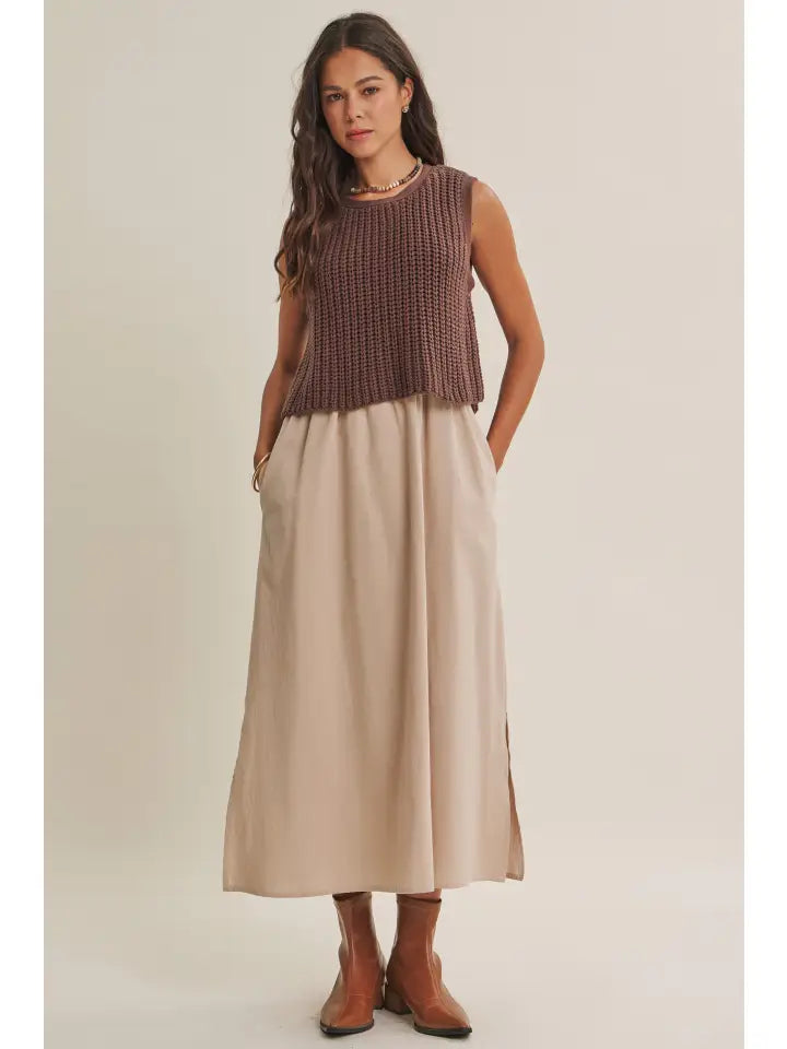 Kennedy Chunky Sweater Midi Dress