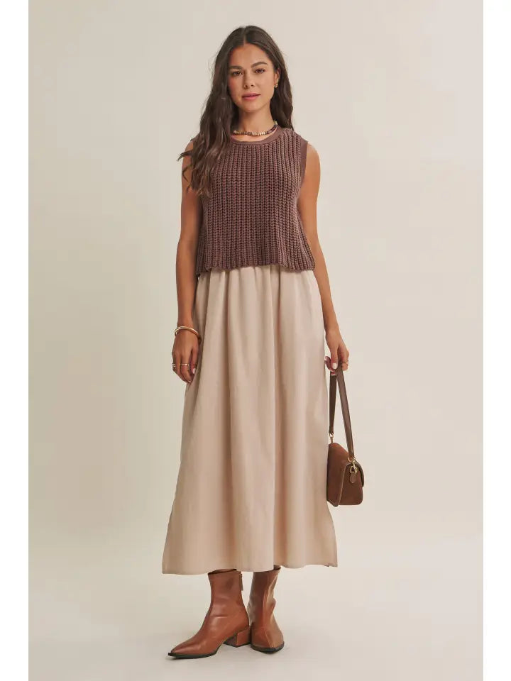 Kennedy Chunky Sweater Midi Dress