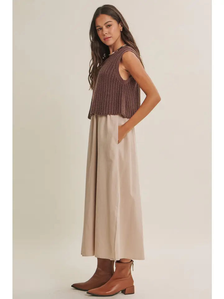 Kennedy Chunky Sweater Midi Dress