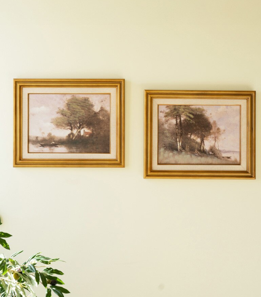 Country-side Framed Art (Canoe)