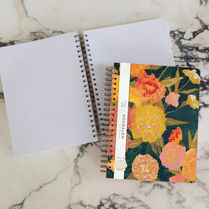 Marigolds Hard Cover Notebook