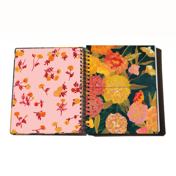 Marigolds Hard Cover Notebook