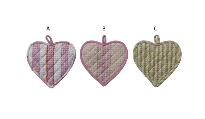 Quilted Heart Pot Holder