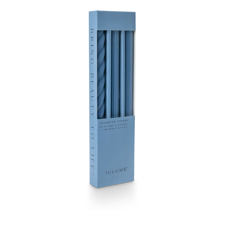 Blue Taper Candles