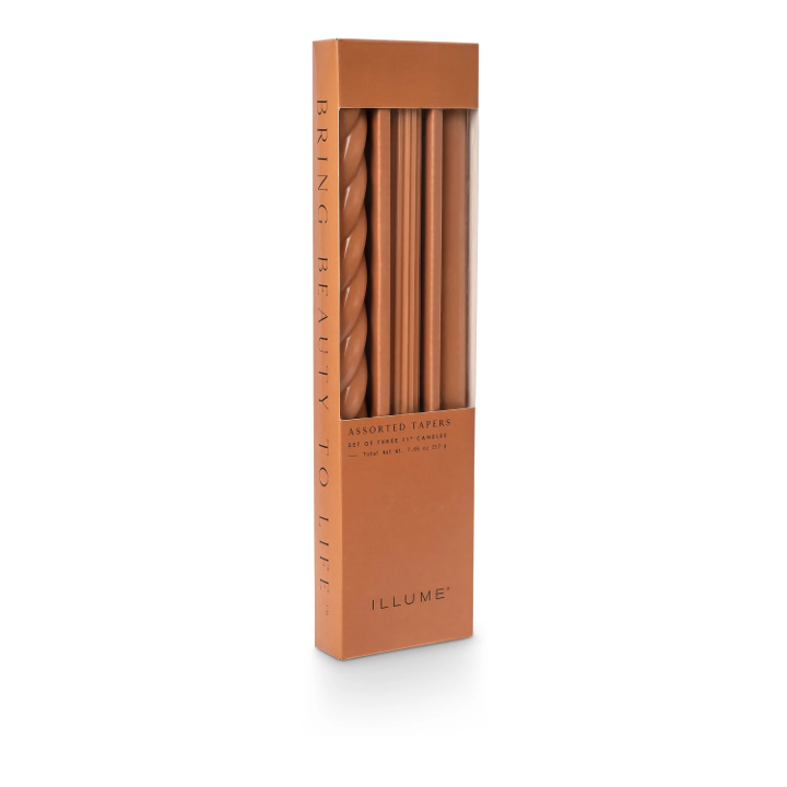 Burnt Orange Taper Candles