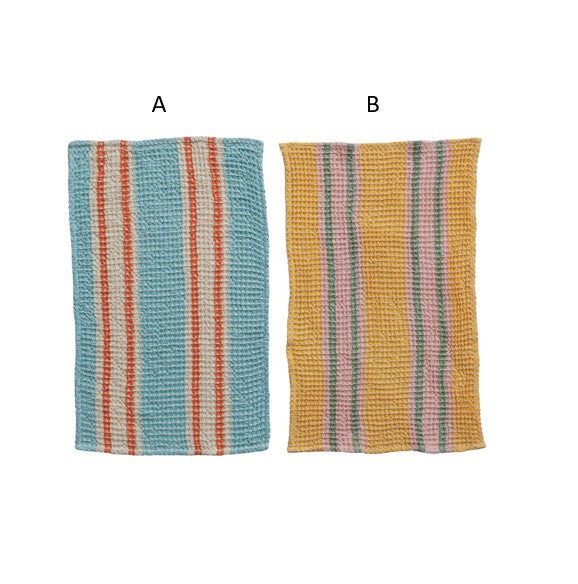 Colorful Waffle Weave Tea Towel