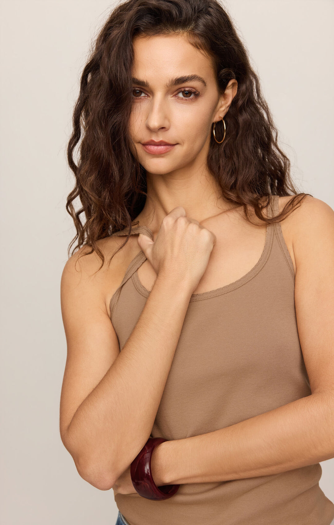 Vale Scalloped Tank Top