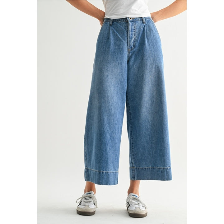 Wide Leg Denim Pants