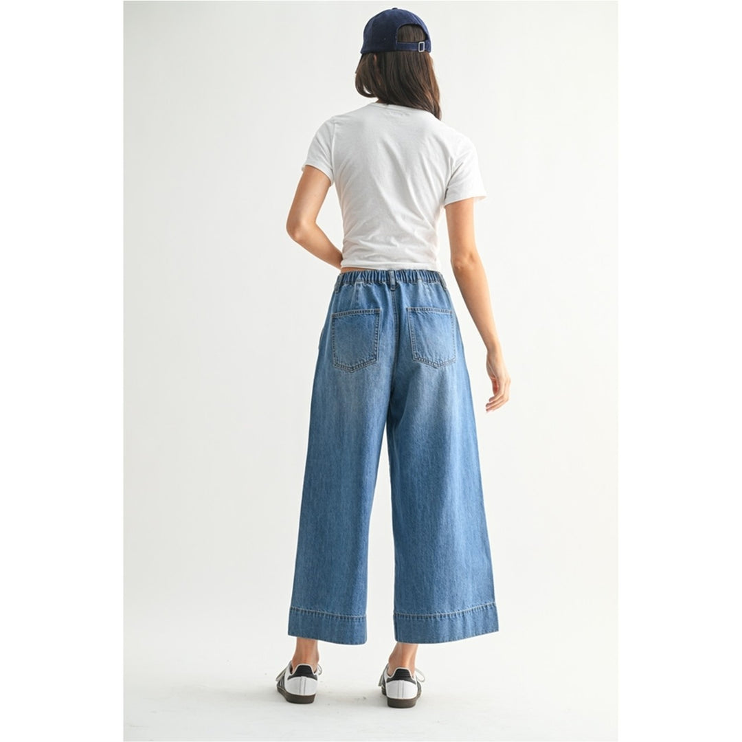 Wide Leg Denim Pants