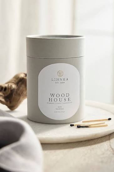 Wood House Candle