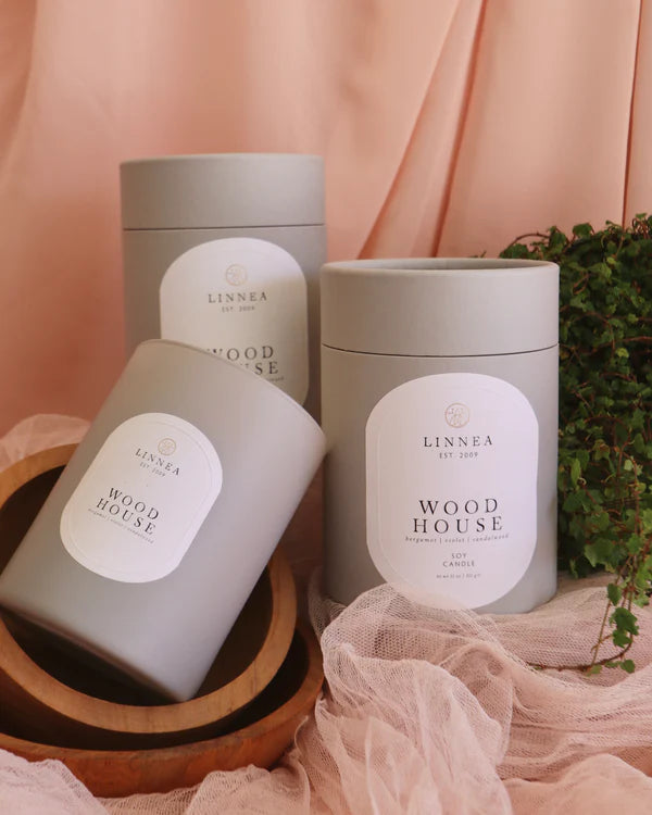 Wood House Candle
