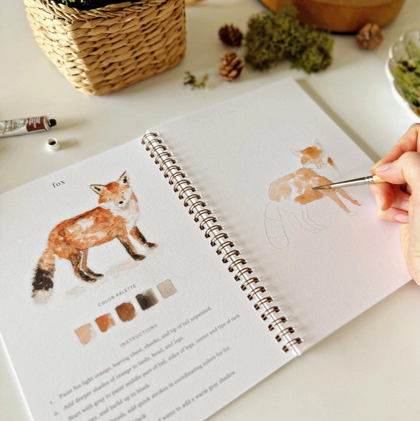 Woodland Watercolor Workbook